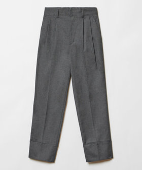 美品　24AW allureville／アルアバイル　 タックテーパードパンツ ダブルクロステーパードタックパンツ|allureville OFFICIAL SITE
