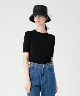 LOULOU WILLOUGHBY】ソウバリクルー5分袖プルオーバー|allureville