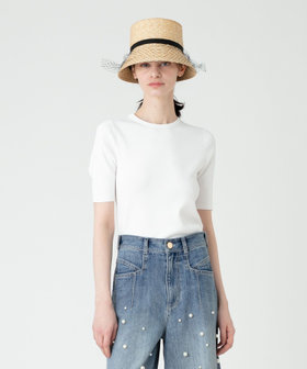 LOULOU WILLOUGHBY】ソウバリクルー5分袖プルオーバー|allureville