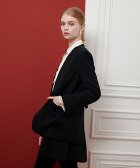 LOULOU WILLOUGHBYダブルクロスリボンジャケット LOULOU WILLOUGHBY】ダブルクロスリボンジャケット|allureville