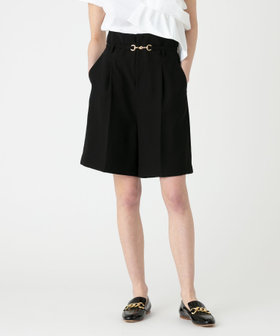 LOULOU WILLOUGHBY ツイルジャージーショートパンツ 2 ネイビー LOULOU WILLOUGHBY ツイルジャージーショートパンツ 2 ネイビー