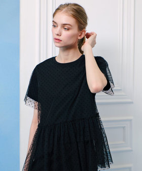 LOULOU STUDIO ANDELIVORY 関税送料込 LOULOU WILLOUGHBY】チュールレイヤードT|allureville OFFICIAL