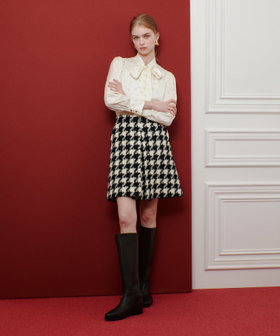 ロービング千鳥タックミニスカート|allureville OFFICIAL SITE