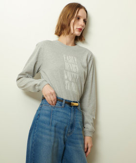 tシャツ フッロキーナローフォントロゴロングTシャツ レディース フロッキーナローフォントロゴロングTシャツ|allureville