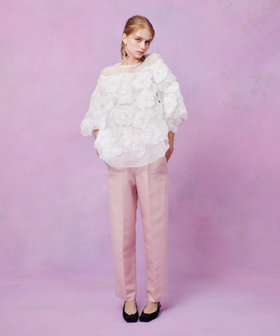 LOULOU WILLOUGHBY】オーガンフラワーブラウス|allureville OFFICIAL