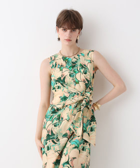 ボタニカルプリントワンピース