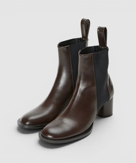 【PIPPICHIC(ピッピシック)】OBLIQUE SIDEGOA SHORT BOOTS