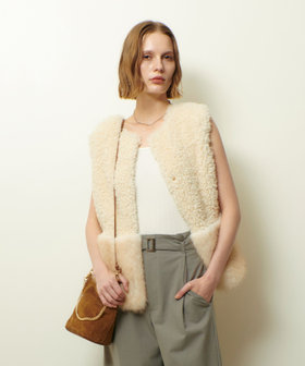 フェイクボアコンビニットジレ|allureville OFFICIAL SITE / ONLINE