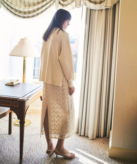 クロッシェ風レーススカート