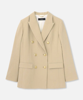 21SS✨アルアバイル スラブオックスベルテッドジャケット タグ付き ベージュ allureville（アルアバイル）の「スラブオックスベルテッド
