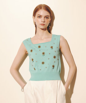 WEB 一部店舗限定【LOULOU WILLOUGHBY】サンフラワービジュータンク