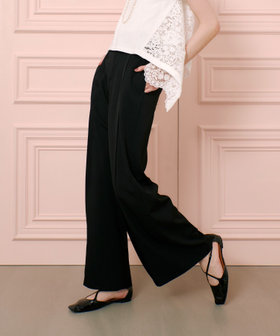 LOULOU WILLOUGHBY】タックステッチワイドパンツ|allureville