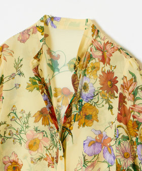 LOULOU WILLOUGHBY】RATTIシフォンフラワープリントブラウス