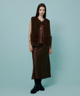フェイクボアコンビニットジレ|allureville OFFICIAL SITE / ONLINE