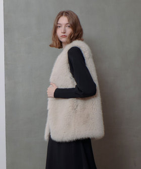 驚きの価格 フェイクフォックスジレ|allureville OFFICIAL SITE / ONLINE スーツ