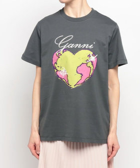 GANNI(ガニー)】 HEART RELAXED TSHIRT|allureville OFFICIAL