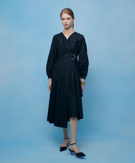 バックルベルトカシュクールワンピース|allureville OFFICIAL SITE
