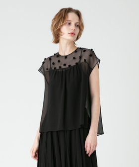 LOULOU WILLOUGHBY】スパンコールフラワーブラウス|allureville