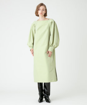 LOULOU WILLOUGHBY】メモリーツイルリボンワンピース