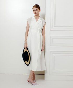 ◇【LOULOU WILLOUGHBY】シアージャガードテーラーワンピース