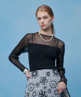 【LOULOU WILLOUGHBY】シアーキリカエプルオーバー