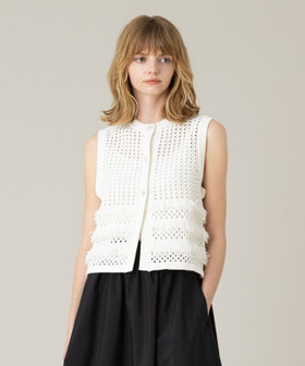 LOULOU WILLOUGHBYフリンジクロッシェジレ　アルアバイル LOULOU WILLOUGHBY】フリンジクロッシェジレ|allureville