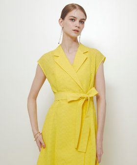 ◇【LOULOU WILLOUGHBY】シアージャガードテーラーワンピース