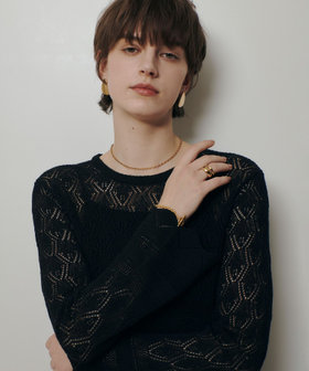 レースニットワンピース