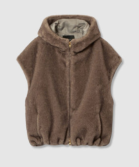 フェイクミンクファーフーディーブルゾン|allureville OFFICIAL SITE