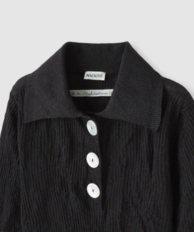 NACKIYE(ナキエ)】SUGARMAN POLO KNIT SHEER｜LOULOU WILLOUGHBY