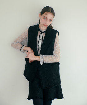 LOULOU WILLOUGHBY】ジオリカラメツイードジレ|allureville OFFICIAL SITE / ONLINE  SHOP｜アルアバイル オフィシャル サイト