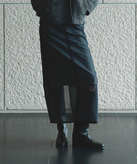 新品★アルアバイル バイヤスロープレースタイトスカート ブラック 2 バイヤスロープレースタイトスカート | allureville (Women