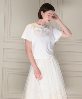 人気が高い LOULOU WILLOUGHBY】ワイドスリーブアイラッシュT|allureville トップス