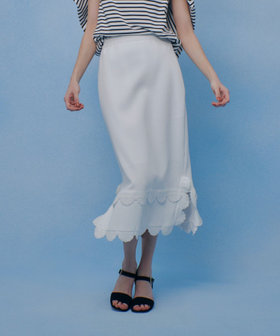 【LOULOU WILLOUGHBY】パンチングスカラスカート