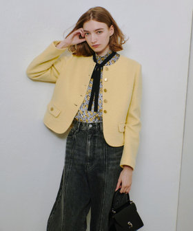 ブークレーノーカラージャケット|allureville OFFICIAL SITE