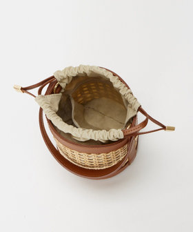 25SS新作美品✨定価半額！アルアバイルヴィエナラタンバケットショルダーバッグ trim_ofalv_item8ca08c14088311f