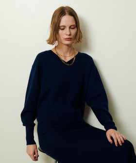 ウールスムース2WAYネックプルオーバー