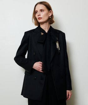 バックタックダブルブレストジャケット