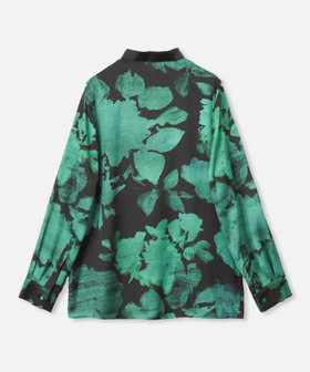 モダンフラワーフロントフリルブラウス|allureville OFFICIAL