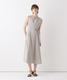 スクウェアデザインフレアーワンピース