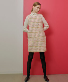 allureville / アルアバイル 【LOULOU WILLOUGHBY】LINTONツイードジレ trim_ofalv_item73bb10fcd70a11e