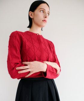 LOULOU WILLOUGHBY】バードゲージカーディガン|allureville OFFICIAL