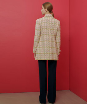 LOULOU WILLOUGHBY】LINTONツイードロングジャケット