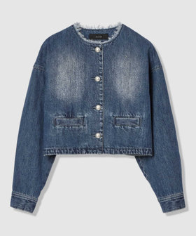 デニムノーカラージャケット|allureville OFFICIAL SITE / ONLINE SHOP