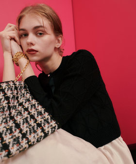 アルアバイル　ルルウィルビー バードゲージカーディガン LOULOU WILLOUGHBY】バードゲージカーディガン|allureville