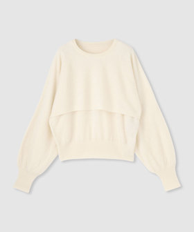 メリノウールレイヤードプルオーバー|allureville OFFICIAL SITE