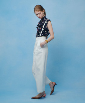 【LOULOU WILLOUGHBY】ブライトリネンワイドパンツ