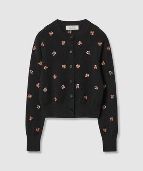 LOULOU WILLOUGHBY】フラワーシシュウカーディガン|allureville