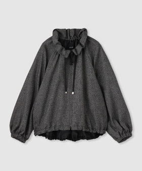 スラブツィードギャザーブルゾン