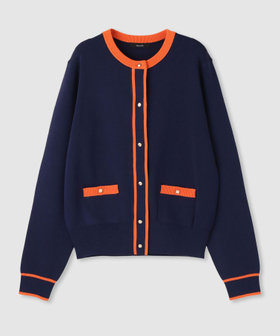 タグ付きアルアバイル配色ポケットクルーカーディガン 配色ポケットクルーカーディガン|allureville OFFICIAL SITE